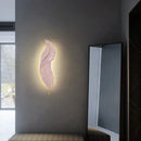 Modern Luxury LED Feather Wall Sconces by Axyaa for Bedroom and Living Room