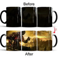 Axyaa Color-Changing Heat Sensitive Coffee Mug - Hot Cold Temperature Tea Cup