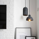 Axyaa Loft Industrial Edison Pendant Lights - Modern Nordic Cement LED Fixture