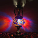 Axyaa Hand-inlaid Glass Mosaic Table Lamp - Moroccan Style Decor for Bedroom & Living Room