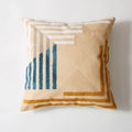 Axyaa Abstract Embroidered Pink Beige Cushion Cover 45x45cm Cozy Living Room Pillow Cover