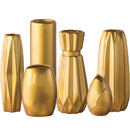 Axyaa Europe Gold-plated Ceramic Vase Creative Design Porcelain Flower Vase