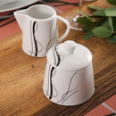 Axyaa 18-Piece Porcelain Dinner Set with Egg Cup, Cup, Saucer, Mug, Plates, Bowl, Jug, Pot