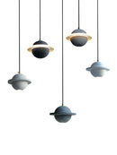 Axya Cement Planet Pendant Light for Creative Bar and Bedside Ambiance