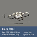 Axyaa Modern LED Ceiling Light for Living Room, Bedroom & Study, Black/Gold Color, AC85-265V