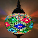 Axyaa Vintage Turkish Mosaic Swan Table Lamp Glass Handcrafted Art Deco Bed Light