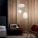 Axyaa Milky White Glass Lamp: Foscarini Rituals Pendant for Home Decor