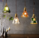 Axyaa Glass LED Pendant Lights 4W Dinning Living Room Japanese Vintage Hanging Light