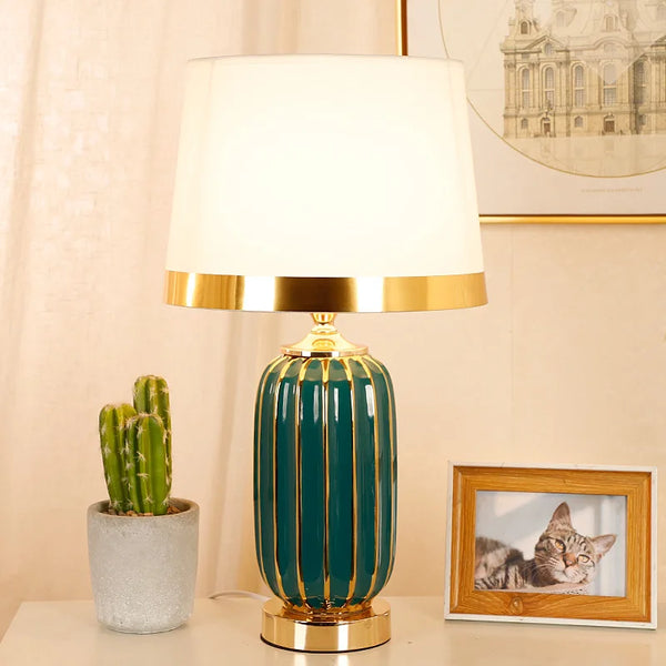 Axyaa Post-Modern Ceramic Table Lamp for Luxurious Bedroom and Living Room Lighting