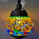 Axyaa E14 Glass Mosaic Table Lamp - Mediterranean Turkish Style