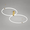 Axyaa Modern Round Acrylic Chandelier for Indoor Lighting in Bedroom and Living Room