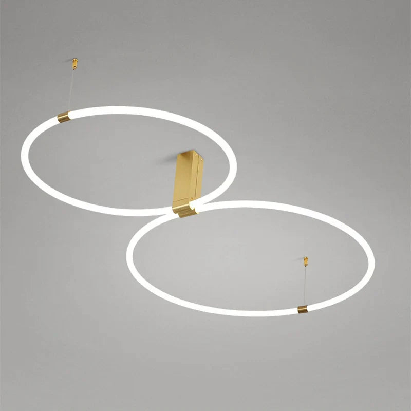 Axyaa Modern Round Acrylic Chandelier for Indoor Lighting in Bedroom and Living Room