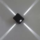 Axyaa Square LED Wall Light Spot Facades Cross Star Lamp Night Lighting (4pcs)