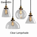 Axyaa Loft Industrial Glass Pendant Light for Modern Home Decor Lighting