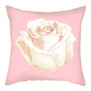 Axyaa Spring Flower Plant Decor Cushion Cover for Home Sofa
