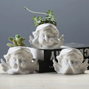 Axya Little Angel Ceramic Flower Pot for Desktop Decoration