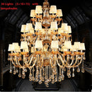 Axyaa Luxury Crystal Villa Chandelier - Modern Big Lustres