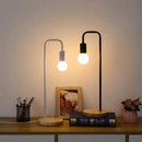 Axya Vintage Desk Lamp Wooden E27 Edison Nordic Metal Table Light Fixtures