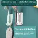 Axyaa 360° Adjustable Shower Head Holder with 2 Hooks Stand
