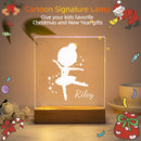 Axyaa Dancing Girl 3D Lamp Personalized Name Nightlight Customized Toy for Children