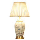 Axyaa Hand Painted Ceramic Table Lamp in Retro Chinese Style