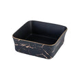 Axyaa Marble Pattern Ceramic Fruit Salad Bowl Snack Plate - European Style