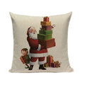 Axyaa Christmas Birthday Cushion Cover 45X45cm - Bedroom Sofa Decor Cojines