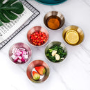Axyaa Stainless Steel Sauce Dishes Set of 2 - Home Kitchen Tableware Seasoning Plates