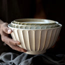 Axya Handmade Ramen Bowl Set - Jingdezhen Ceramic Noodle Salad Rice Dumpling Bowl