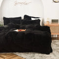 Axyaa Long Hair Velvet Duvet Cover Set - Queen Size