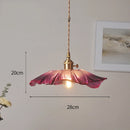 Axyaa Nordic Purple Glass LED Pendant Light, Modern Hanging Lamp for Bar, Bedroom, Dinning Room