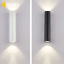 Axyaa Outdoor LED Wall Lamp Modern IP67 Aluminum Black White Sconce Light