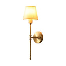 Axyaa Nordic Copper Wall Light Modern Minimalist Bedroom Balcony LED Lamp
