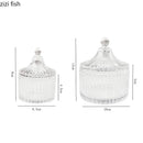 Axya Crystal Glass Aromatherapy Candle Holder & Jewelry Box