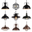 Axyaa Industrial Vintage Iron Pendant Light Chandelier LED E27 for Bar Living Room