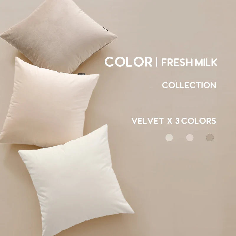 Velvet Pillow Cover 45x45cm for Living Room Sofa Car Decor - Axyaa