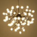 Axyaa LED Firefly Sputnik Chandelier: Modern Tree Branch Ceiling Hanging Lamp