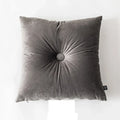 Axyaa Soft Velvet Button Cushion in Pink/Blue, 45x45cm