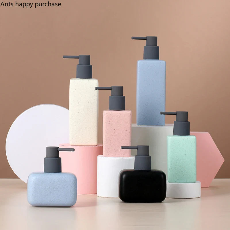Axya Square Lotion & Hand Sanitizer Bottle Set for Bathroom Accessories