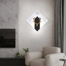 Axyaa LED Iron+Acrylic Wall Lamp for Modern Decor & Lighting in Bedrooms, Corridors & Foyers