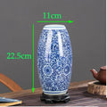 Axyaa Blue White Porcelain Antique Ceramic Vase Home Table Decor Pot Craft