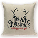 Christmas Cartoon Santa Claus Deer Pillows Covers Merry Christmas Gifts for The New Year by Axyaa