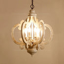 Axyaa Modern White Chandelier for Baby Room Nursery and Kids Bedroom