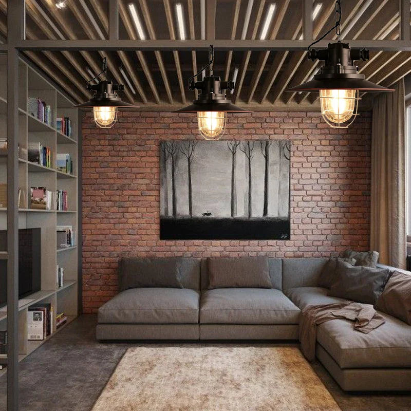 Axyaa Retro Loft Pendant Chandelier for Home and Office Lighting