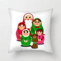 Axyaa Cartoon Doll Pattern Polyester Cushion Cover for Home Decor