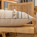 Axyaa Bohemian Cotton Cushion Cover 30x50cm/45x45cm Beige for Home Decor