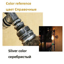 Axyaa Retro Water Pipe Wall Lamp for Staircase, Aisle, Café, Bar, Club, and Warehouse