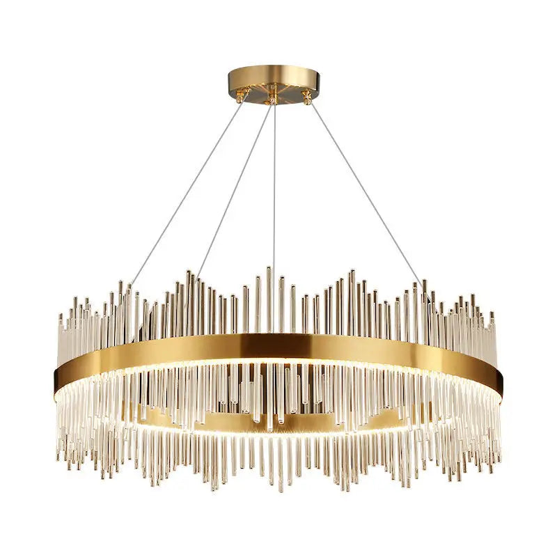 Axyaa Crystal Chandelier Light Luxury Pendant Dining Room Modern Hall Lamp