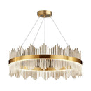 Axyaa Crystal Chandelier Pendant Light Modern Luxury Dining Room Hall Lamp