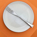 Axyaa Stainless Steel Silverware Set: 6Pcs Teaspoon Fork Spoon Dinnerware Steak Knife Fauxelope